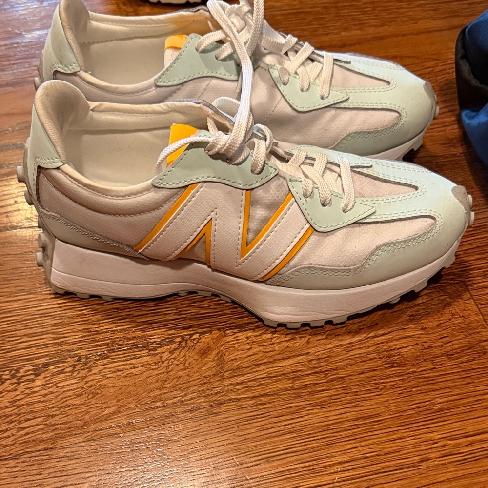 New Balance White and Yellow Women's Shoes